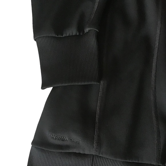 NIKE “Just Do It” Athletic Jacket Hooded Black & Pink Zip Up Long Sleeves Size M - Picture 6 of 7